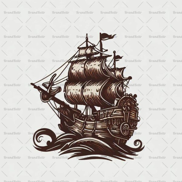 Antikes Piratenschiff